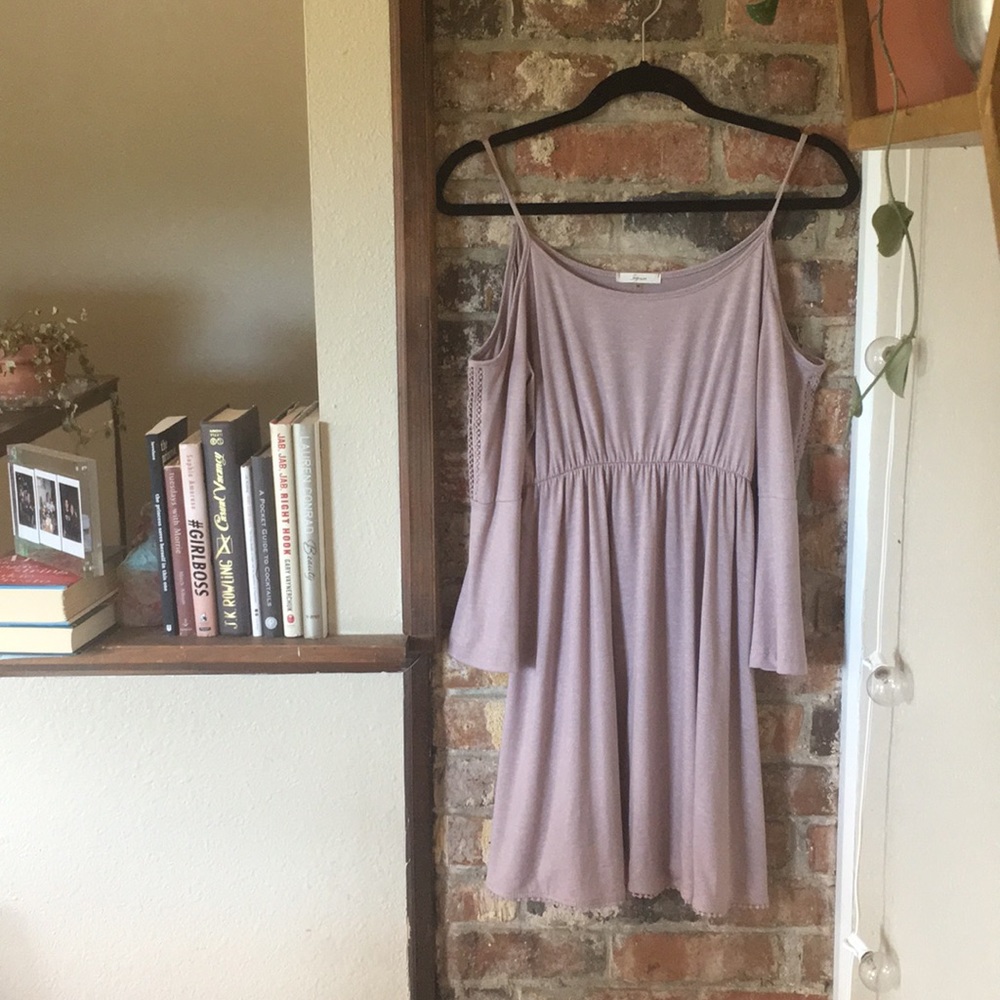 Rose cold-shoulder summer dress // Size Medium